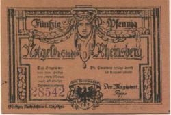 Rheinsberg - Stadt - -- - 50 Pfennig
