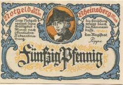 Rheinsberg - Stadt - -- - 50 Pfennig