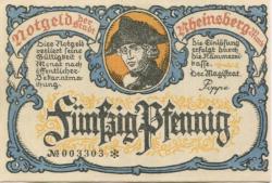 Rheinsberg - Stadt - -- - 50 Pfennig