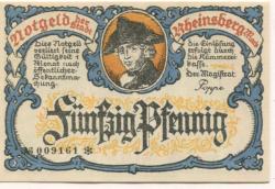 Rheinsberg - Stadt - -- - 50 Pfennig
