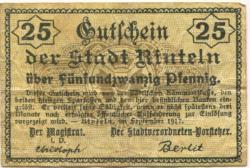 Rinteln - Stadt - September 1917 - 25 Pfennig 