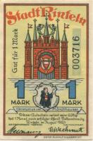 Rinteln - Stadt - August 1920 - 1 Mark 