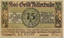 Ritterhude - Gemeinde - 1921 - 75 Pfennig 