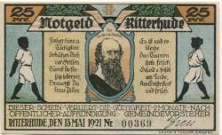 Ritterhude - Gemeinde - 15.5.1921 - 25 Pfennig 