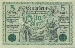 Rochlitz - Amtshauptmannschaft - 1.11.1918 - 5 Mark
