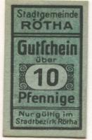 Rötha - Stadt - -- - 10 Pfennig