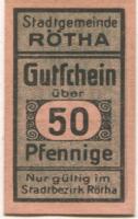 Rötha - Stadt - -- - 50 Pfennig