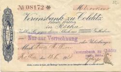 Rötha - Vereinsbank zu Colditz, Zweigstelle Rötha - 23.8.1923 - 2 Millionen Mark