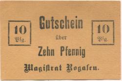Rogasen (heute: PL-Rogozno) - Stadt - -- - 10 Pfennig