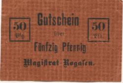 Rogasen (heute: PL-Rogozno) - Stadt - -- - 50 Pfennig