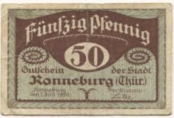 Ronneburg - Stadt - 1.7.1920 - 50 Pfennig
