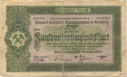 Rosenberg (heute: Sulzbach-Rosenberg) - Eisenwerk-Gesellschaft Maximlianshütte - 28.7.1923 - 1.10.1923 - 500000 Mark
