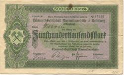 Rosenberg (heute: Sulzbach-Rosenberg) - Eisenwerk-Gesellschaft Maximlianshütte - 28.7.1923 - 1.10.1923 - 500000 Mark