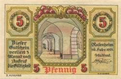 Rosenheim - Stadt - 16.2.1921 - 5 Pfennig