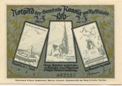 Roßla (heute: Südharz) - Gemeinde - 1.7.1921 - 25 Pfennig