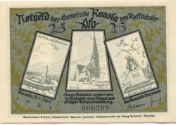 Roßla (heute: Südharz) - Gemeinde - 1.7.1921 - 25 Pfennig