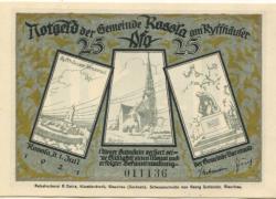 Roßla (heute: Südharz) - Gemeinde - 1.7.1921 - 25 Pfennig