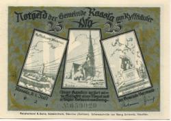 Roßla (heute: Südharz) - Gemeinde - 1.7.1921 - 25 Pfennig