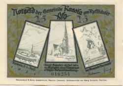 Roßla (heute: Südharz) - Gemeinde - 1.7.1921 - 25 Pfennig