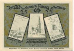 Roßla (heute: Südharz) - Gemeinde - 1.7.1921 - 25 Pfennig
