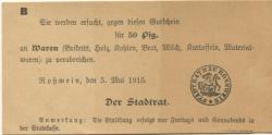 Roßwein - Stadt - 5.5.1915 - 50 Pfennig