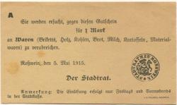 Roßwein - Stadt - 5.5.1915 - 1 Mark