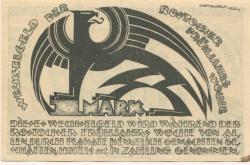 Rostock - Rostocker Frühjahrswoche - 1922 - 1 Mark