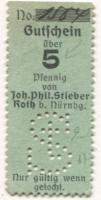 Roth - Stieber, Johann Philipp - -- - 5 Pfennig