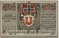 Rothenburg - Stadt - 1.10.1918 - 50 Pfennig