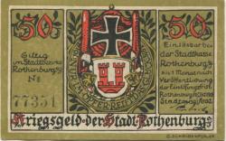 Rothenburg - Stadt - 1.10.1918 - 50 Pfennig