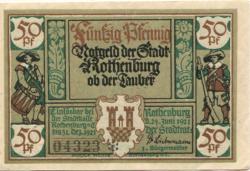 Rothenburg - Stadt - 24.6.1921 - 50 Pfennig