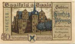 Saalfeld - Stadt - 1.4.1921 - 50 Pfennig