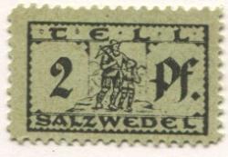 Salzwedel - Tell, W., Markenversand - 15.2.1921 - 31.7.1921 - 2 Pfennig