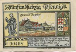 Sankt Andreasberg (heute: Braunlage) - Kurverwaltung - 1.10.1921 - 75 Pfennig