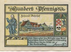 Sankt Andreasberg (heute: Braunlage) - Kurverwaltung - 1.10.1921 - 100 Pfennig