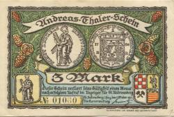 Sankt Andreasberg (heute: Braunlage) - Kurverwaltung - 1.10.1921 - 3 Mark