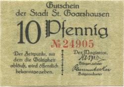 Sankt Goarshausen - Stadt - -- - 10 Pfennig
