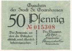 Sankt Goarshausen - Stadt - -- - 50 Pfennig