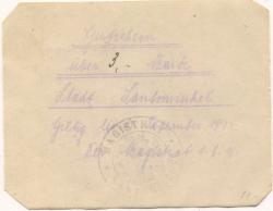 Santomischel (heute: PL-Zaniemysl) - Stadt - 1.8.1914 - 31.12.1914 - 3 Mark