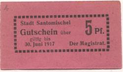 Santomischel (heute: PL-Zaniemysl) - Stadt - - 30.6.1917 - 5 Pfennig 