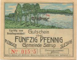 Satrup (heute: DK-Sottrup Sogn) - Gemeinde - -- - 50 Pfennig