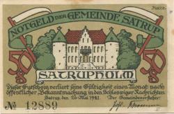 Satrup (heute: Mittelangeln) - Gemeinde - 16.5.1921 - 50 Pfennig