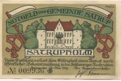 Satrup (heute: Mittelangeln) - Gemeinde - 16.5.1921 - 50 Pfennig
