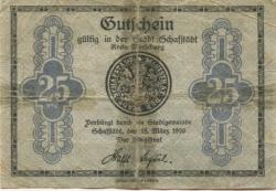 Schafstädt (heute: Lauchstädt (Bad)) - Stadt - 15.3.1920 - 25 Pfennig