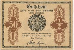 Schafstädt (heute: Lauchstädt (Bad)) - Stadt - 22.11.1920 - 50 Pfennig