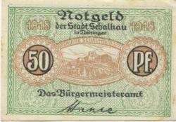 Schalkau - Stadt - 1918 - 50 Pfennig