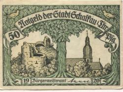 Schalkau - Stadt - 1920 - 50 Pfennig