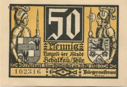 Schalkau - Stadt - - 31.10.1921 - 50 Pfennig