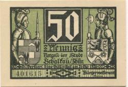 Schalkau - Stadt - - 31.10.1921 - 50 Pfennig