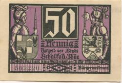 Schalkau - Stadt - - 31.10.1921 - 50 Pfennig